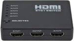 ⁦Mini 5 Port 4K Video HDMI Switch Switcher HDMI Splitter with IR Remote Splitter Box⁩ - الصورة ⁦3⁩