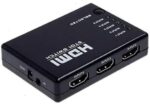 ⁦Mini 5 Port 4K Video HDMI Switch Switcher HDMI Splitter with IR Remote Splitter Box⁩ - الصورة ⁦2⁩