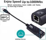USB 3.0 to RJ45 Network Adapter 10/100/1000Mbps Portable Ethernet Network Adapter for Chromebook, MacBook, Mac Pro/Mini, XPS, Surface Pro, Ultrabook, Windows Linux, PC Brand: Generic