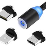 two in one 360 Degree Magnetic Circular Charging Cable