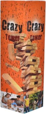 Toy Toy  High Quality Wooden Crazy Tower For Family & Friends