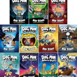 Dog man 11 Books ( black and white edition ) For children