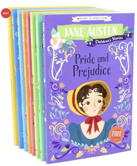 adfwed The Complete Jane Austen Childrens Easy Classics 7 Books Collection – Paperback - الصورة 1